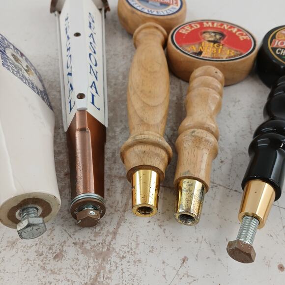 Lot of 5 Craft Beer Tap Handles Mixed Brands Bar Collectibles Home Brew Decor - Picture 3 of 4